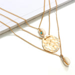 26 Styles Boho Shell Pendant Necklace for Women Long Chain Round Charm Statement Choker 2019 Collares Necklace Wedding Jewelry