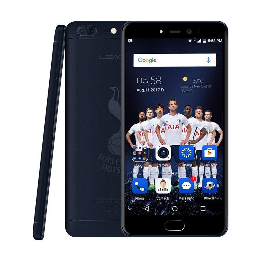 LEAGOO T5 4G LTE Smartphone Android 7.0 MT6750T Octa Core 5.5"FHD 4GB RAM 64GB ROM 13MP Dual Back Cams Fingerprint Mobile Phone