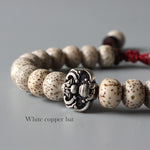 Adjustable Handmade Tibetan Bodhi Seed Bracelet - Natural Wood Beaded Braclet