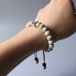 Adjustable Handmade Tibetan Bodhi Seed Bracelet - Natural Wood Beaded Braclet
