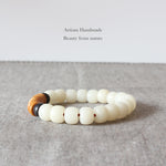 Handmade Bodhi - Coconut - Olive Tibetan Bracelet