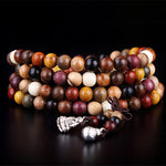 108pcs Sandalwood Tibetan Buddhist Prayer Beads Bracelets