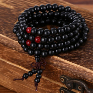 Natural Sandalwood Buddhist Prayer Bracelet