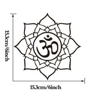 DCTOP OM Mandala Buddha Lotus Stickers