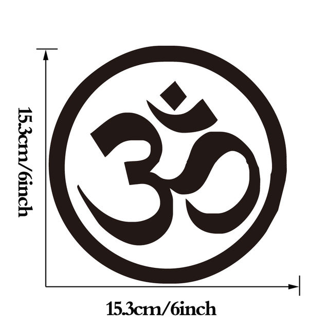 DCTOP OM Mandala Buddha Lotus Stickers