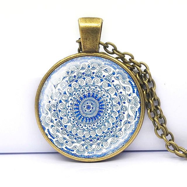 Pendant Mandala Necklace for Vintage Women