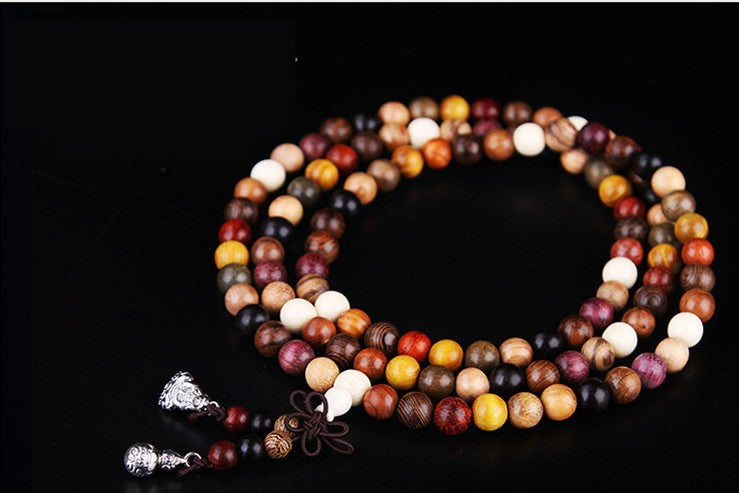108pcs Sandalwood Tibetan Buddhist Prayer Beads Bracelets