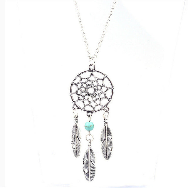 Trendy Style Dreamcatcher Pendant - Mandala Lotus Necklace