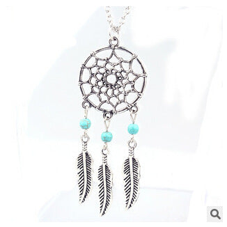 Trendy Style Dreamcatcher Pendant - Mandala Lotus Necklace