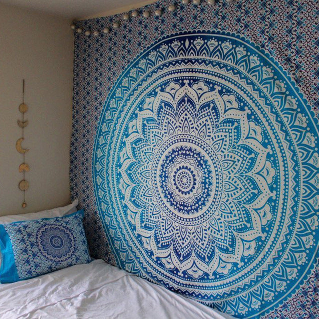 Premium Large Indian Mandala Wall Hanging - 210x150cm