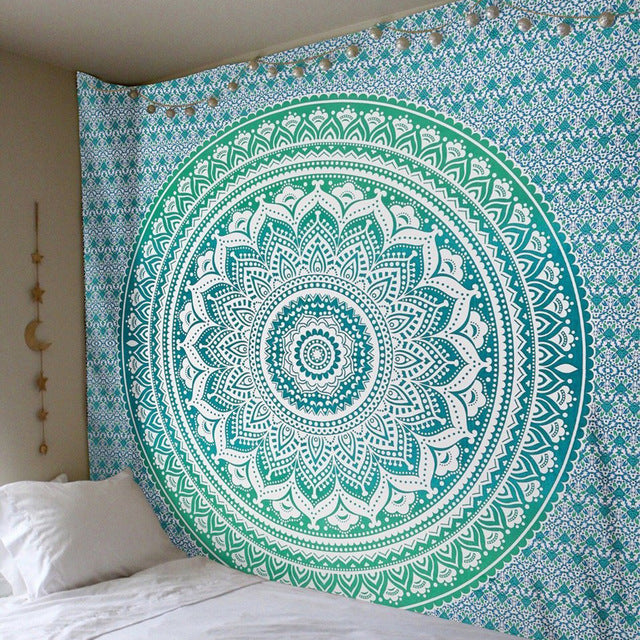 Premium Large Indian Mandala Wall Hanging - 210x150cm