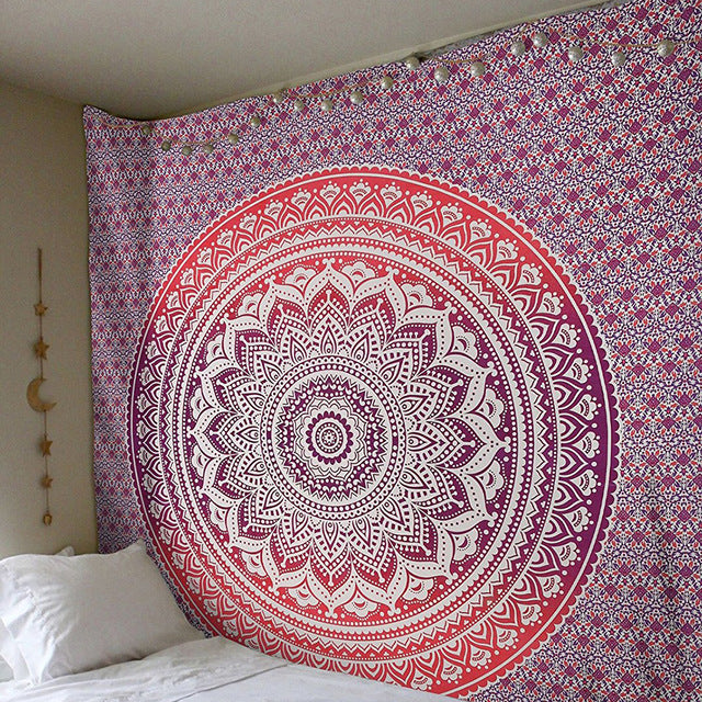 Premium Large Indian Mandala Wall Hanging - 210x150cm