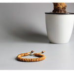 Natural Retro Cross Yak Bone Tibetan Bracelet - 8*3mm Beads