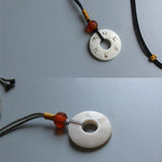 Pendant Hand-carved OM Mani Padme Hum Sign Necklace