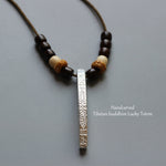 Handmade Tibetan Lucky Rope - Om Mani Padme Hum Pendant Necklace