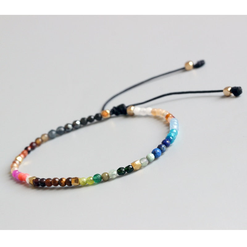 Handmade Natural Crystal Chakra Bracelet