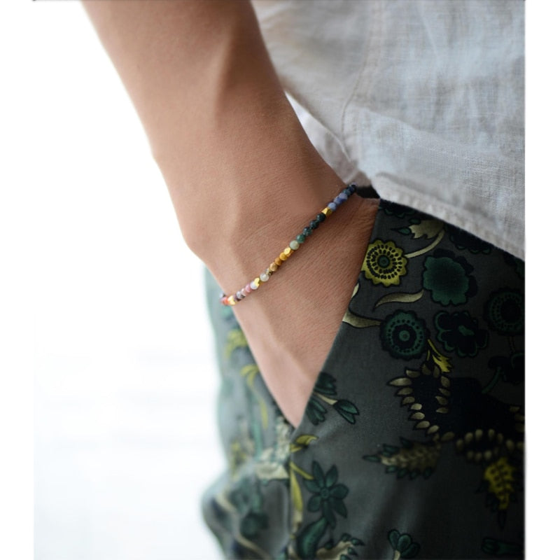Handmade Natural Crystal Chakra Bracelet