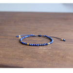 3mm Natural Stone & Plated Gold - Super Thin Bracelets