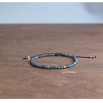 3mm Natural Stone & Plated Gold - Super Thin Bracelets