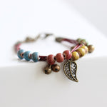 Leaf & Bells - Ceramic Vintage Bracelets