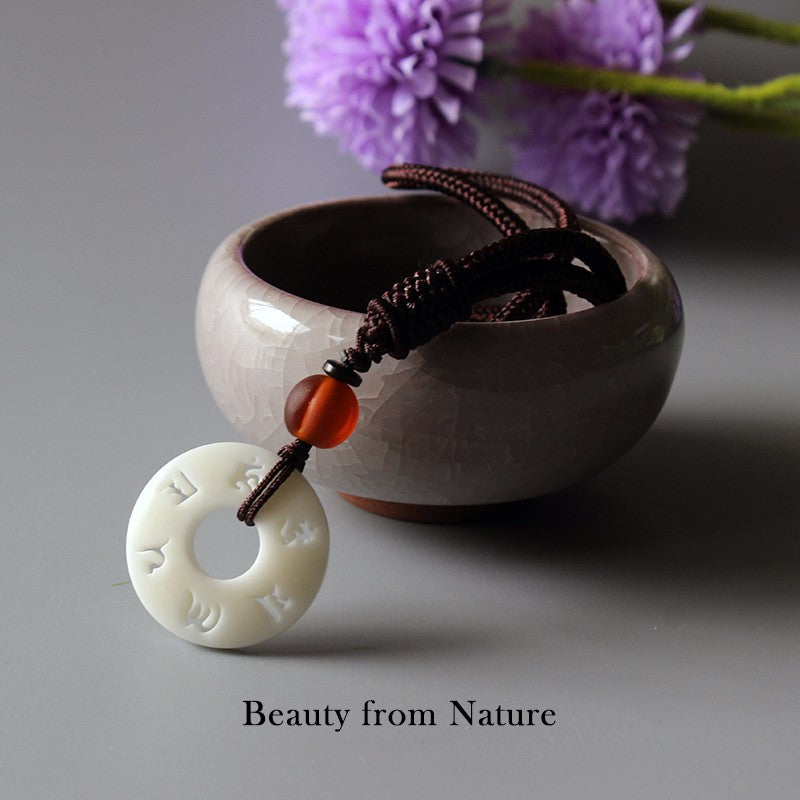 Handmade Rope Necklace - OM Mantra Sign Pendant