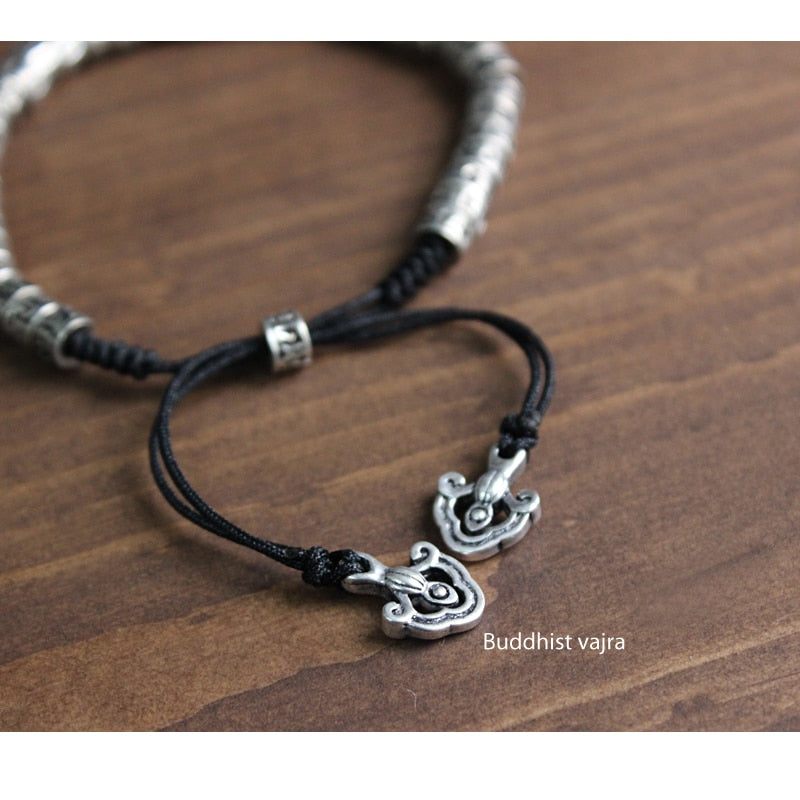 Tibetan Brass OM MANI PADME HUM Beads Bracelet