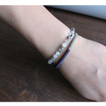 Chinese Ink Stone Om Mani Padme Hum Charm Bracelet