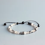 Chinese Ink Stone Om Mani Padme Hum Charm Bracelet