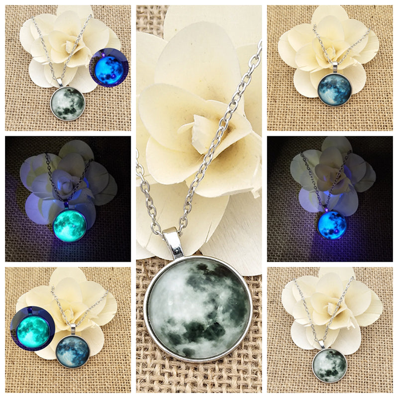 Premium Glowing-in-the-Dark Moon Necklace
