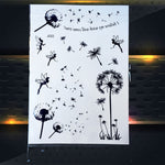 25 Style Hot Waterproof Black Henna Tattoo - Mandala Flower