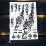 25 Style Hot Waterproof Black Henna Tattoo - Mandala Flower