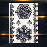 25 Style Hot Waterproof Black Henna Tattoo - Mandala Flower