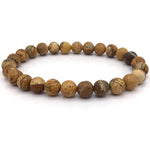 Natural Brown Stone - Mantra Prayer Beads Bracelets
