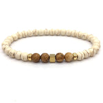 Natural Brown Stone - Mantra Prayer Beads Bracelets