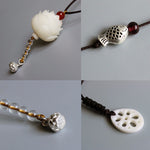 Elegant Handcrafted Lotus Pendant Necklace
