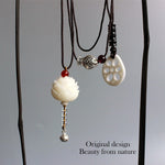 Elegant Handcrafted Lotus Pendant Necklace
