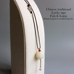 Elegant Handcrafted Lotus Pendant Necklace