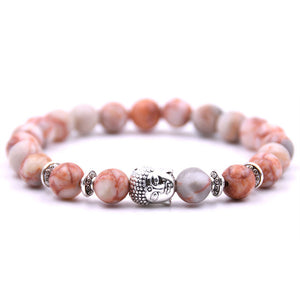 Natural Stone Buddha Beads - Buddhist Bracelet