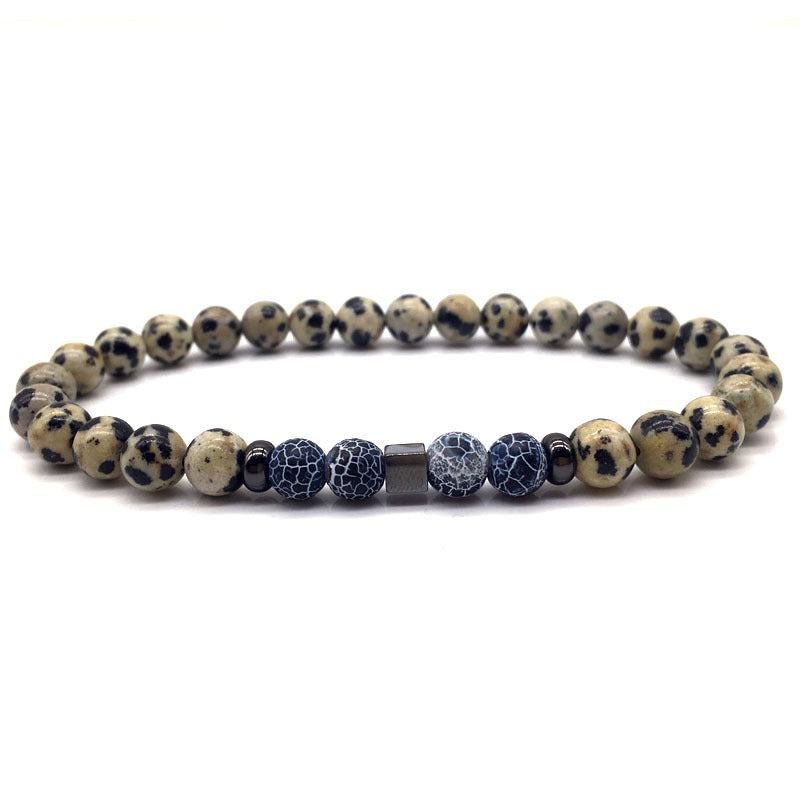 Natural Brown Stone - Mantra Prayer Beads Bracelets