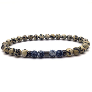 Natural Brown Stone - Mantra Prayer Beads Bracelets