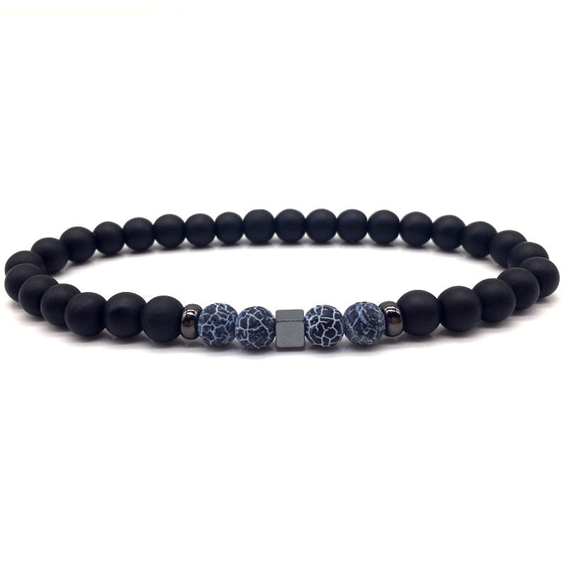 Natural Brown Stone - Mantra Prayer Beads Bracelets
