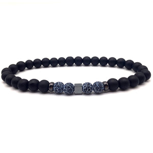 Natural Brown Stone - Mantra Prayer Beads Bracelets