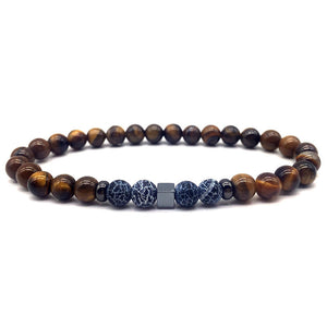 Natural Brown Stone - Mantra Prayer Beads Bracelets
