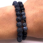 Natural Brown Stone - Mantra Prayer Beads Bracelets