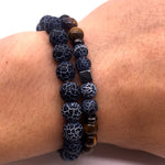 Natural Brown Stone - Mantra Prayer Beads Bracelets