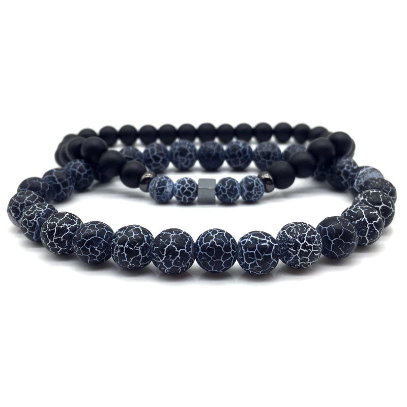 Natural Brown Stone - Mantra Prayer Beads Bracelets