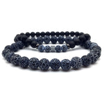 Natural Brown Stone - Mantra Prayer Beads Bracelets