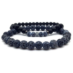 Natural Brown Stone - Mantra Prayer Beads Bracelets
