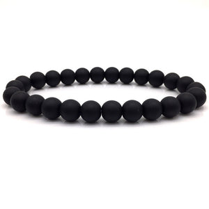 Black&White Marble Beaded - Classic Natural Stone Bracelets
