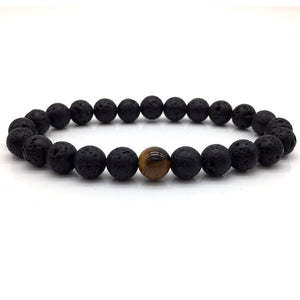 Black&White Marble Beaded - Classic Natural Stone Bracelets